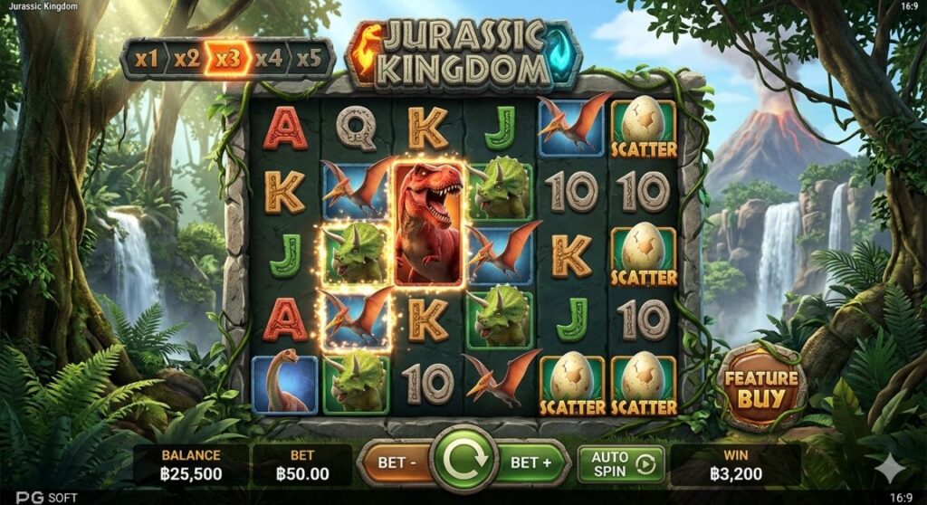 Jurassic Kingdom PG Soft รีวิว